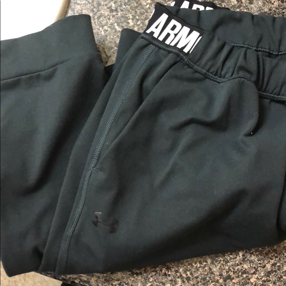UA black joggers.